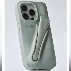 Rhode Gray Phone Case with Lip Balm Holder